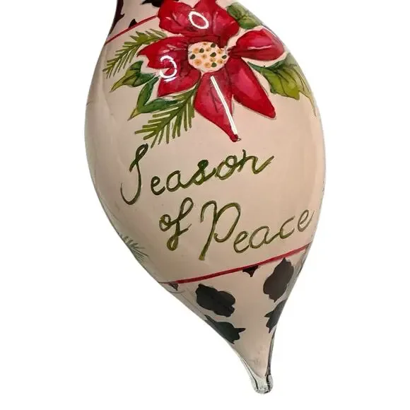 Ne'Qwa Art Peace Cardinal With Black and White Border Ornament Season Of Peace 4 - Picture 2 of 10